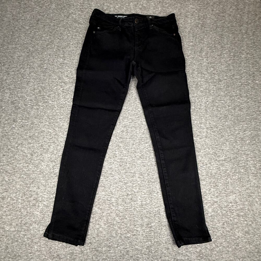 AG Adriano Goldschmied The Legging Ankle Jeans Womens 25R Black Super Skinny